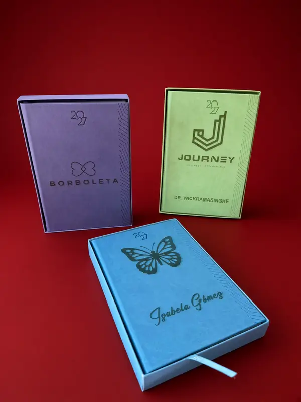 Agendas de curpiel en varios colores